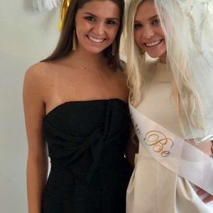 Red Dress Boutique Black Strapless Jumpsuit